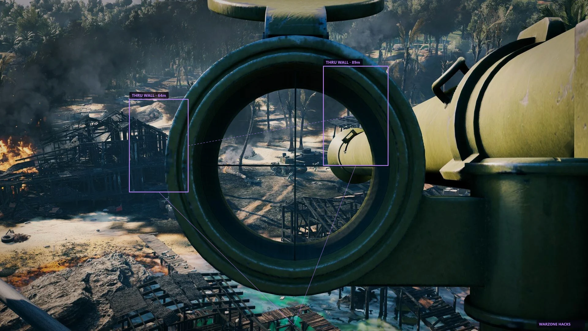 Wallhack outlines for enemy squads in Enlisted
